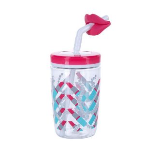 Contigo „Bueno Funny Straw Cherry Blossom Lips“ gertuvė