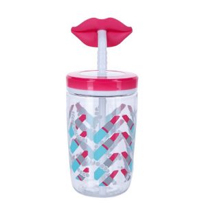 Contigo „Bueno Funny Straw Cherry Blossom Lips“ gertuvė