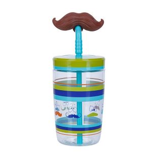 Contigo „Bueno Funny Straw Electric Blue Mustache“ gertuvė