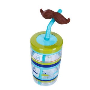 Contigo „Bueno Funny Straw Electric Blue Mustache“ gertuvė