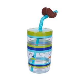 Contigo „Bueno Funny Straw Electric Blue Mustache“ gertuvė